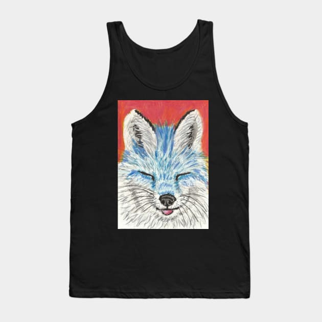 blue fox face Tank Top by SamsArtworks